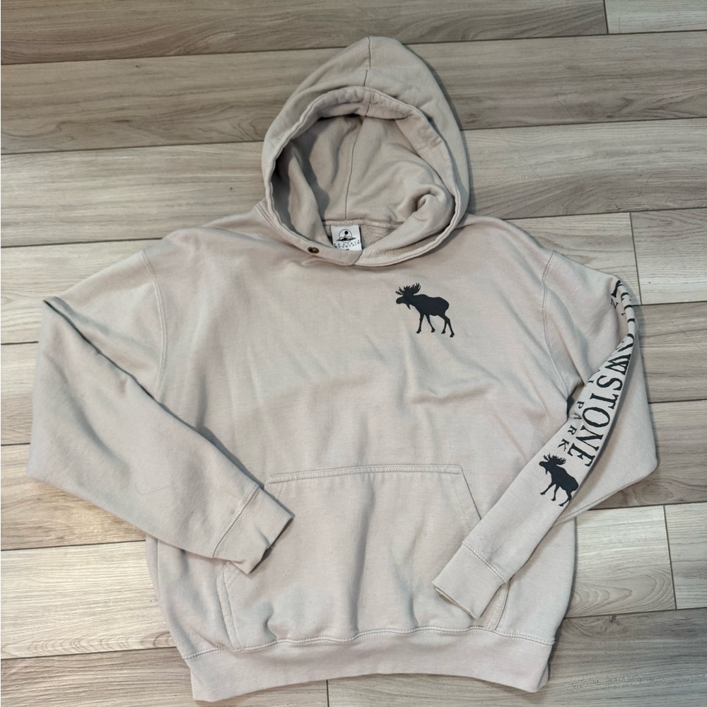 Hoodie with Moose Print